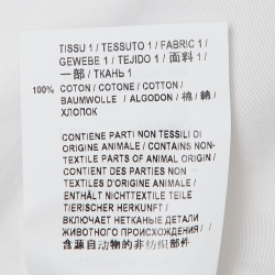 Pre Owned Saint Laurent White Cotton Full Sleeve Shirt S