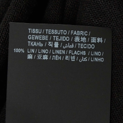 Pre Owned Saint Laurent Paris Black Linen Jersey Tank Top S