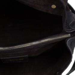 Pre Owned Saint Laurent Paris Brown Crocodile Embossed Muse Two