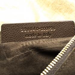 Saint Laurent Paris Beige Coated Canvas Roady Hobo