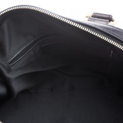 Saint Laurent Paris Metallic Black Leather Medium Muse Satchel
