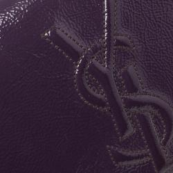 مملوكة مسبقًا Saint Laurent Purple Patent Leather Belle De Jour Clutch