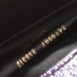 مملوكة مسبقًا Saint Laurent Purple Patent Leather Belle De Jour Clutch