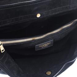 Saint Laurent Black Patent Leather Large Muse Two Satchel