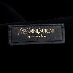 Saint Laurent Black Patent Leather Large Muse Two Satchel