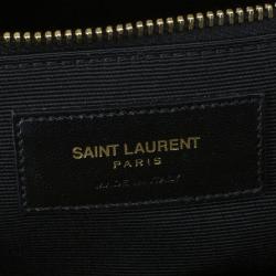مملوكة مسبقًا Saint Laurent Paris Beige Chevron Leather Classic Monogram Shopping Tote