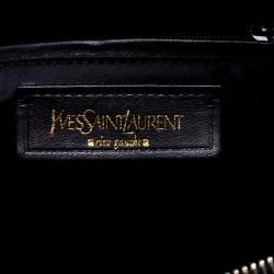 Pre Owned Saint Laurent Paris Black Patent Leather Large Muse Bag