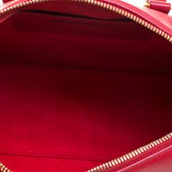 Pre Owned Saint Laurent Red Leather Baby Duffle 3 Bag