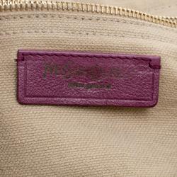 Pre Owned Saint Laurent Multicolor Leather and Canvas Large Muse Two Satchel