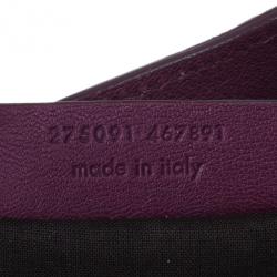 Pre Owned Saint Laurent Paris Purple Leather Cabas Chyc Satchel