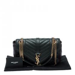 مملوكة مسبقًا Saint Laurent Multicolor Matelasse Leather Envelope Shoulder Bag