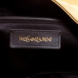 Saint Laurent Gold Leather Roady Hobo