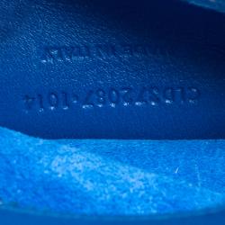 مملوكة مسبقًا حقيبة سان لوران باريس جلد أزرق بسحاب محيط