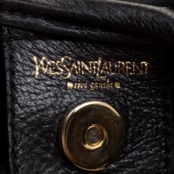 Pre Owned حقيبة سان لوران باريس سان تروبيز شعر مهر فهد بنية