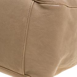 Saint Laurent Paris Beige Leather Roady Hobo