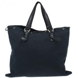 مملوكة مسبقًا Saint Laurent Paris Black Canvas Kahala Tote