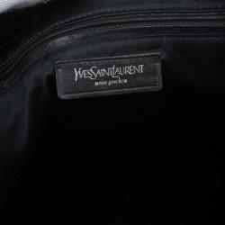 مملوكة مسبقًا Saint Laurent Paris Black Canvas Kahala Tote