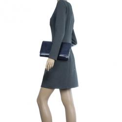 مملوكة مسبقًا Saint Laurent Paris Blue Patent Leather Belle De Jour Clutch