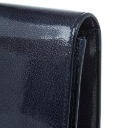 مملوكة مسبقًا Saint Laurent Paris Blue Patent Leather Belle De Jour Clutch