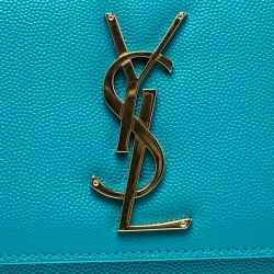 Pre Owned حقيبة كلتش سان لوران باريس كاساندريه جلد وردية ميتالك