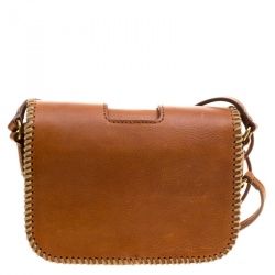 Pre Owned حقيبة كروس سان لوران شارلوت توي جلد بنية