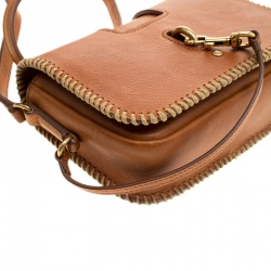 Pre Owned حقيبة كروس سان لوران شارلوت توي جلد بنية