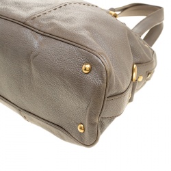 Saint Laurent Paris Taupe Shimmering Leather Large Muse Bag