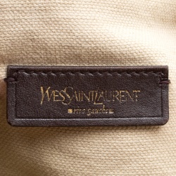 Pre Owned Saint Laurent Red Patent Leather Capri Bucket Bag