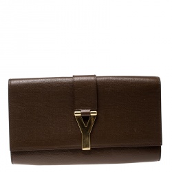 مملوكة مسبقًا حقيبة كلاتش سان لوران باريس شيك جلد برتقالية