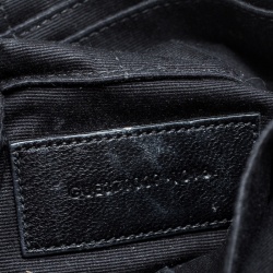 Pre Owned حقيبة كلتش سان لوران حمالة معصم مونوغرامية جلد مبطنة رمادية