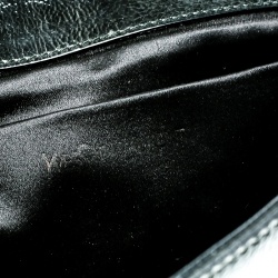 Pre Owned Saint Laurent Black Patent Leather Belle De Jour Flap Clutch