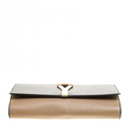 Pre Owned Saint Laurent Multicolor Leather Large Chyc Clutch