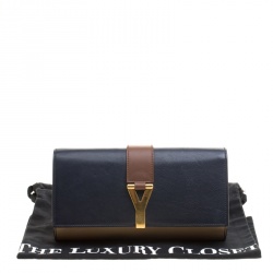 Pre Owned Saint Laurent Multicolor Leather Large Chyc Clutch