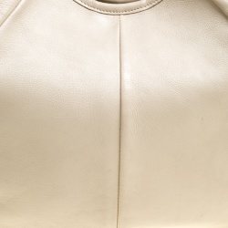 Saint Laurent Light Beige Leather Mombasa Hobo