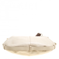Saint Laurent Light Beige Leather Mombasa Hobo