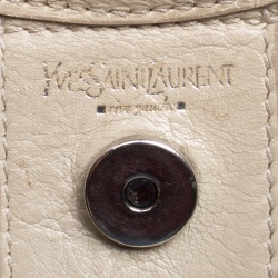 Saint Laurent Light Beige Leather Mombasa Hobo