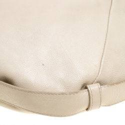 Saint Laurent Light Beige Leather Mombasa Hobo