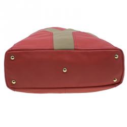 مملوكة مسبقًا حقيبة سان لوران باريس لاكي شيك جلد أحمر