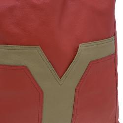 مملوكة مسبقًا حقيبة سان لوران باريس لاكي شيك جلد أحمر