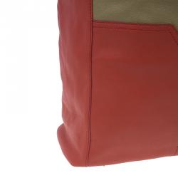 مملوكة مسبقًا حقيبة سان لوران باريس لاكي شيك جلد أحمر