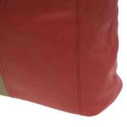 مملوكة مسبقًا حقيبة سان لوران باريس لاكي شيك جلد أحمر