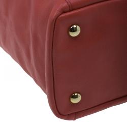 مملوكة مسبقًا حقيبة سان لوران باريس لاكي شيك جلد أحمر