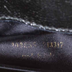 Pre Owned Saint Laurent Black Patent Leather Belle De Jour Flap Clutch