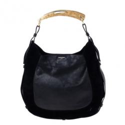 Pre Owned Saint Laurent Paris Black Studded Mombasa