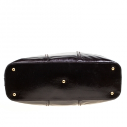 Pre Owned حقيبة يد سان لوران باريس ميوز كبيرة جلد بنية