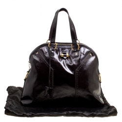 Pre Owned حقيبة يد سان لوران باريس ميوز كبيرة جلد بنية