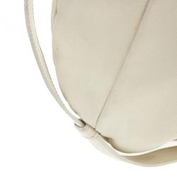 Pre Owned Saint Laurent Paris Off White Leather Mombasa Hobo