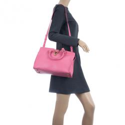 Pre Owned Saint Laurent Paris Pink Fushia Ligne Y Mini Cabas Bag