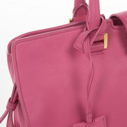 Pre Owned Saint Laurent Paris Pink Fushia Ligne Y Mini Cabas Bag
