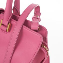 Pre Owned Saint Laurent Paris Pink Fushia Ligne Y Mini Cabas Bag